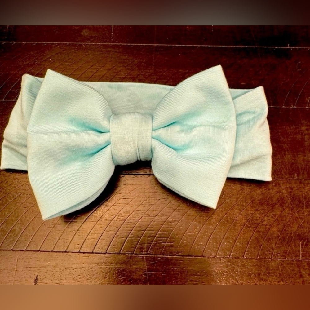 Little Sleepies Aquamarine Luxe Bow